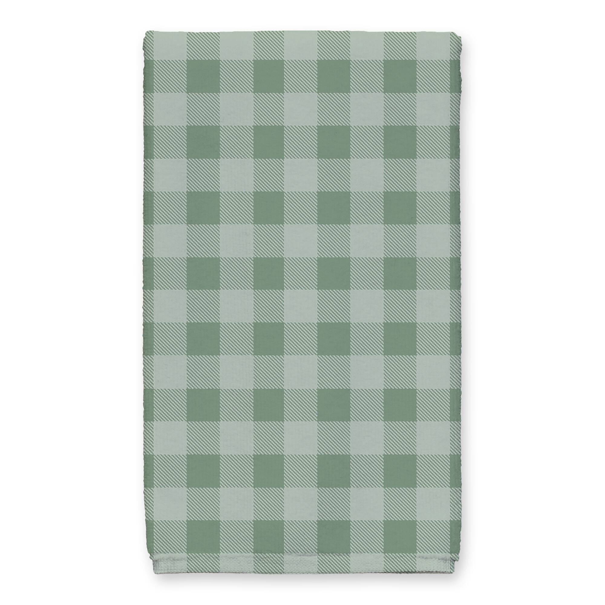 Ho Ho Ho Santa Check Tea Towel Set